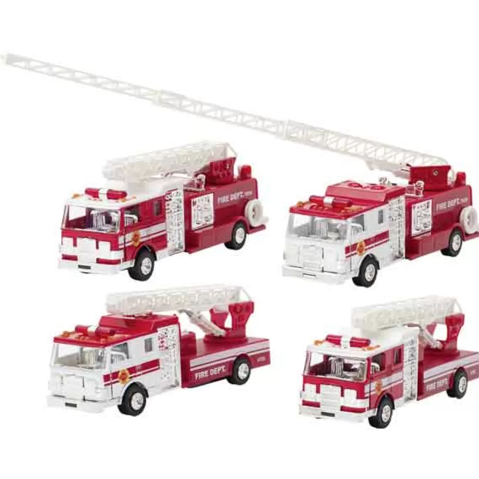 Brinquedos Ideas Para Niños Caminhao Bombeiros Metalico Luz E Som 17Cm< Brinquedos De Camiões