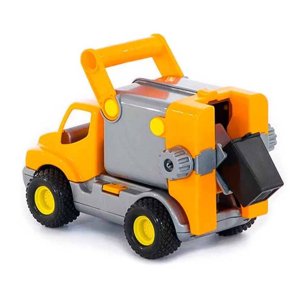 Brinquedos Wader Caminhao De Lixo Laranja 29Cm< Brinquedos De Camiões