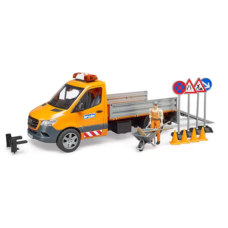 Brinquedos Bruder Caminhao Mb Sprinter Truck Works< Brinquedos De Camiões