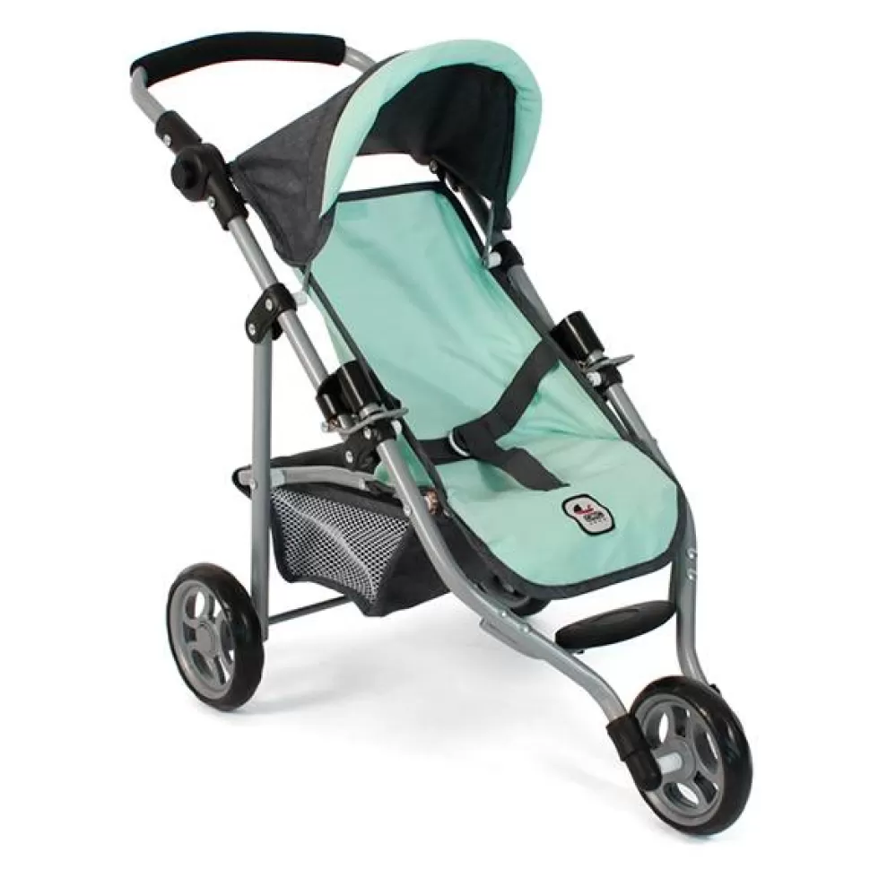 Brinquedos Chic Bayer Carrinho De Boneca Jogging Lola Cinza-Turquesa< Bonecas Carrinhos