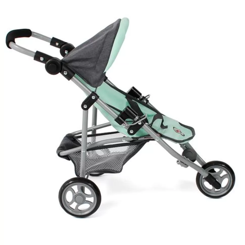 Brinquedos Chic Bayer Carrinho De Boneca Jogging Lola Cinza-Turquesa< Bonecas Carrinhos
