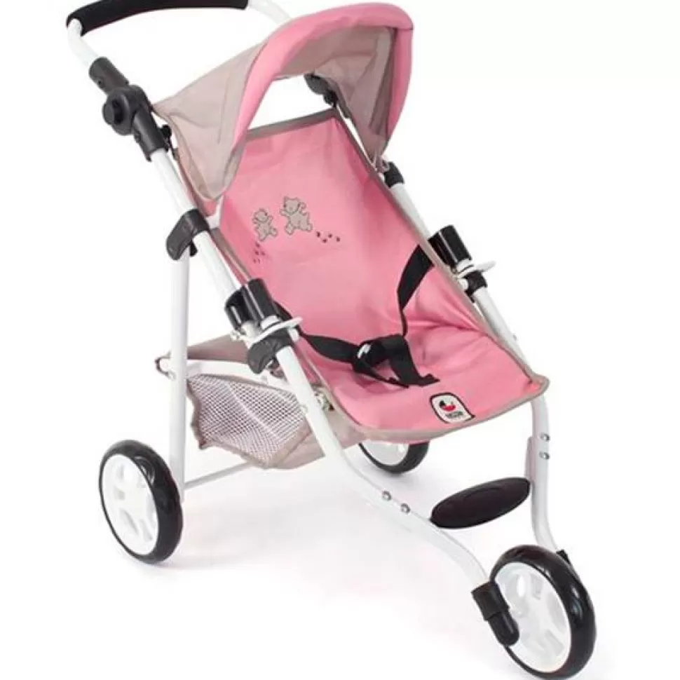 Brinquedos Chic Bayer Carrinho De Boneca Jogging Lola Rosa-Cinza< Bonecas Carrinhos