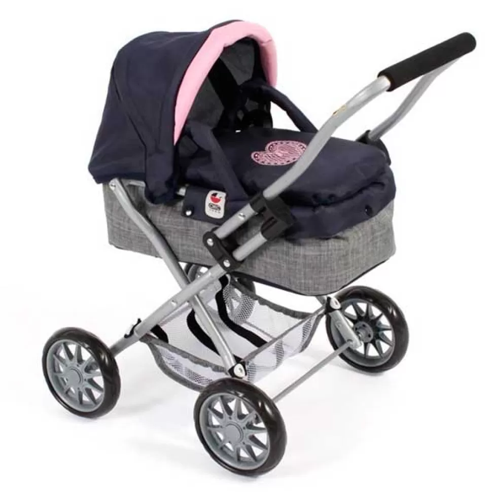 Brinquedos Chic Bayer Carrinho De Boneca Smarty Cinza E Azul< Bonecas Carrinhos