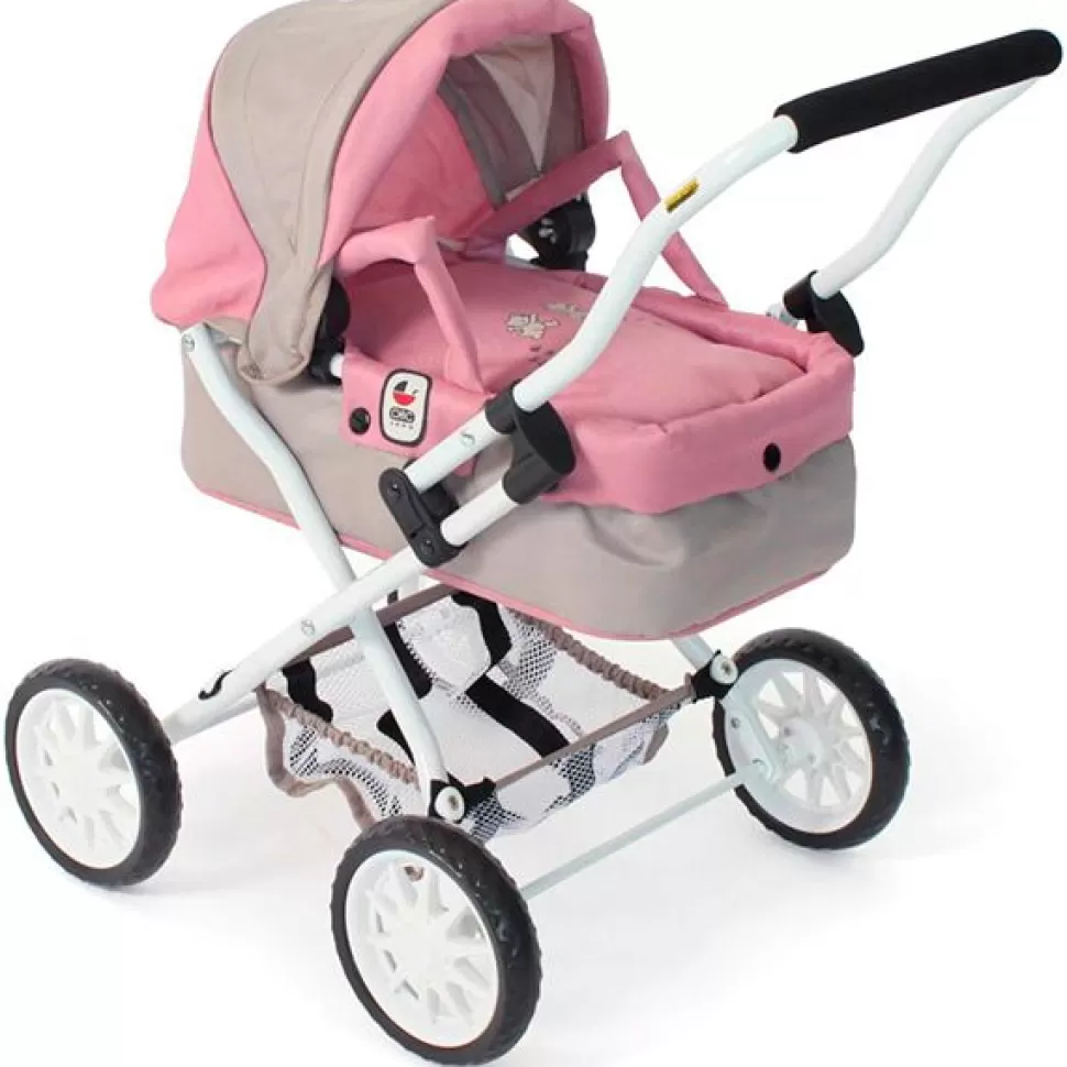 Brinquedos Chic Bayer Carrinho De Boneca Smarty Rosa-Cinza< Bonecas Carrinhos