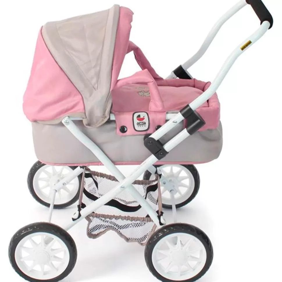 Brinquedos Chic Bayer Carrinho De Boneca Smarty Rosa-Cinza< Bonecas Carrinhos