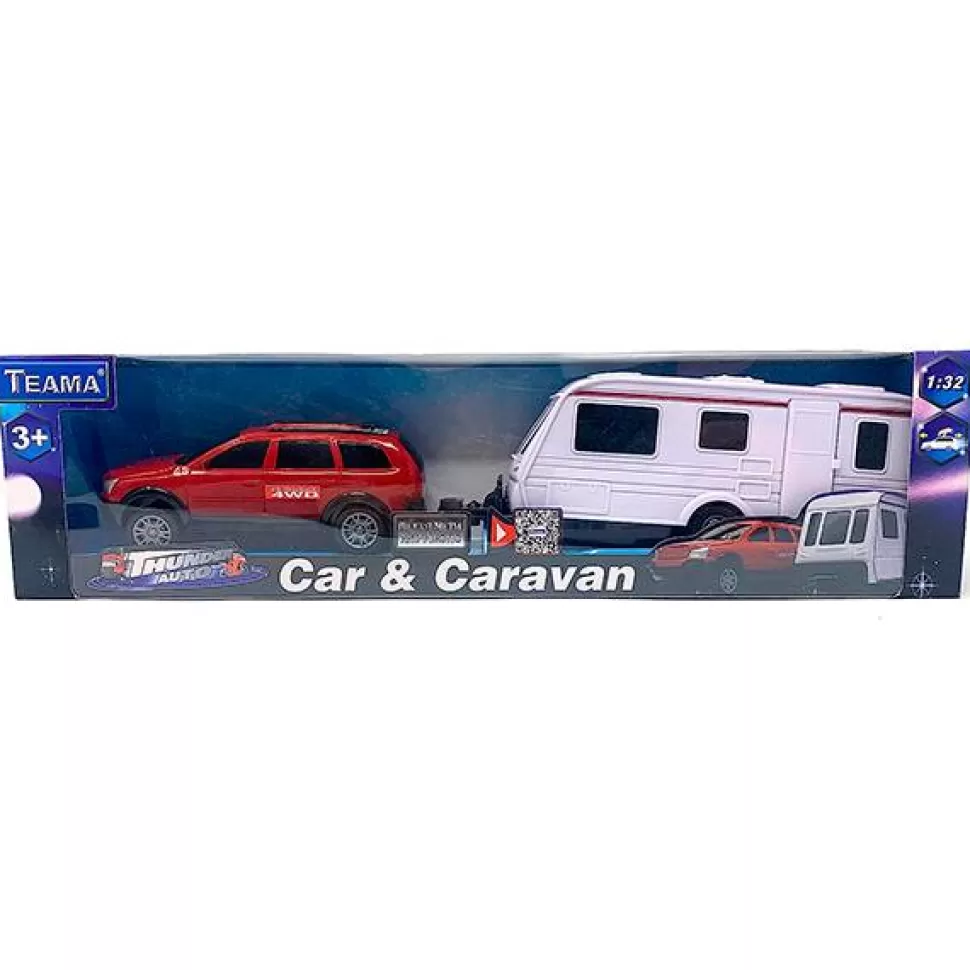 Brinquedos Kiddus Carro Com Caravana< Brinquedos De Camiões