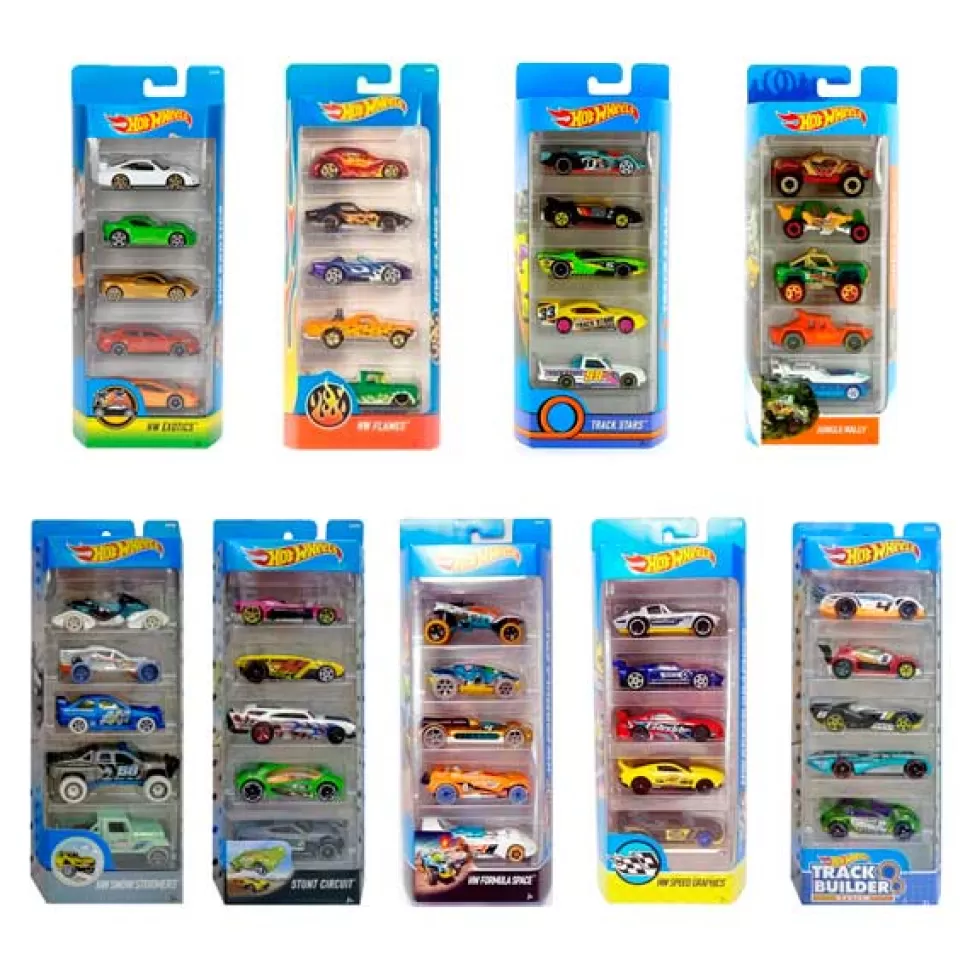 Brinquedos Hot Wheels Carros Hot Wheels Pack De 5 Veiculos< Brinquedos De Carros