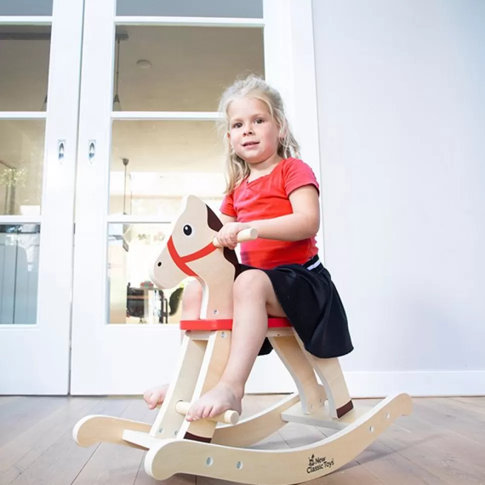 Brinquedos New Classic Toys Cavalinho De Balanco De Madeira Infantil Rocking< Brinquedos De Cavalos