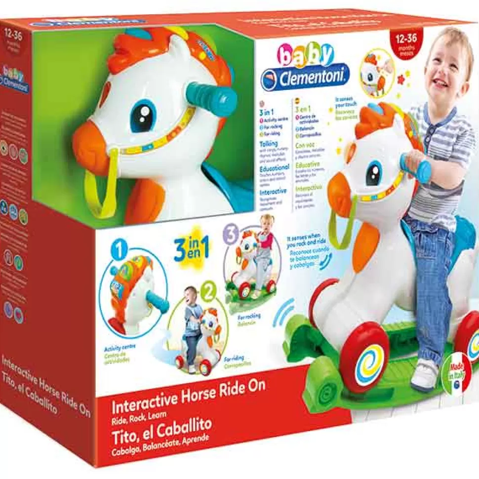 Brinquedos Clementoni Cavalo Tito Com Atividades< Brinquedos De Cavalos