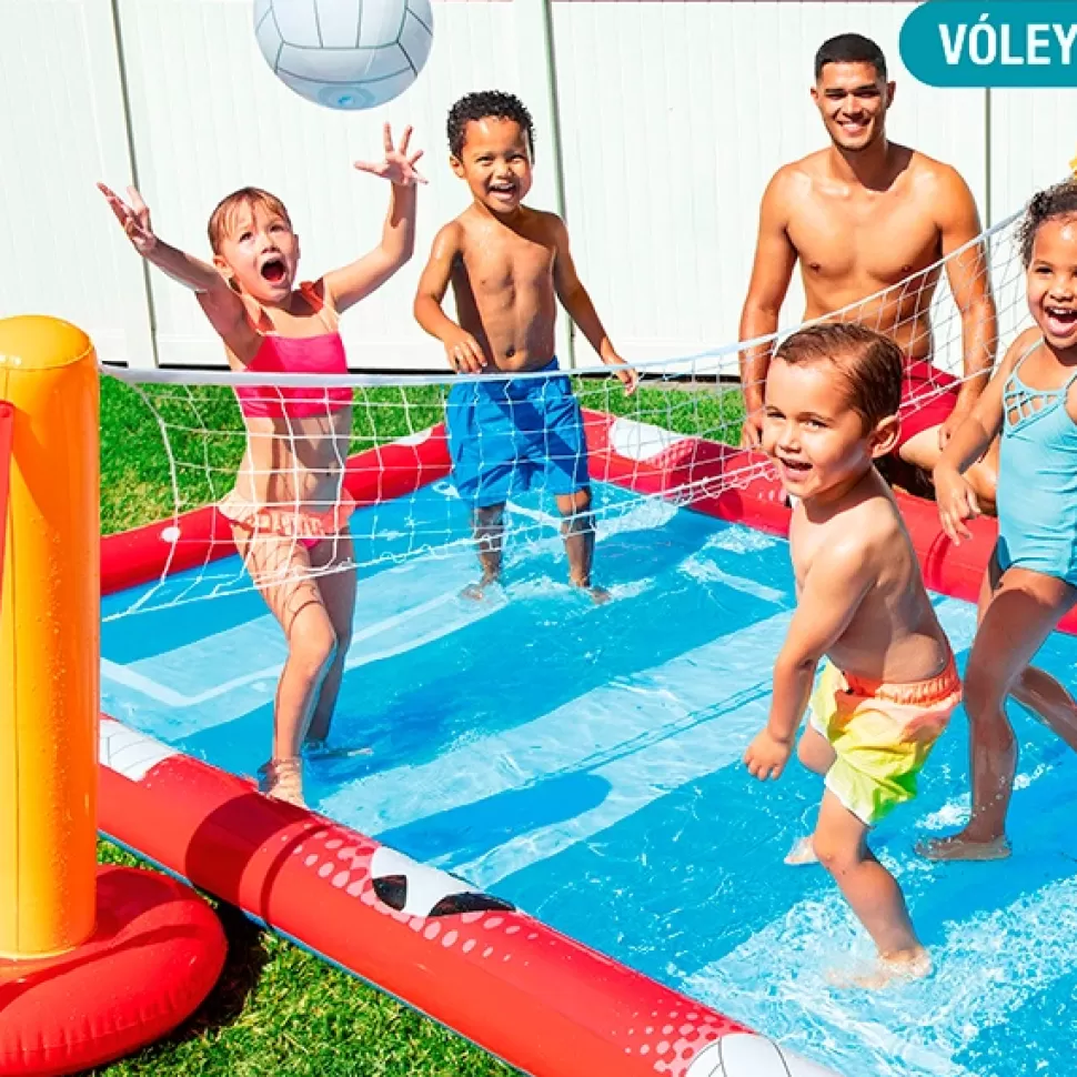 Brinquedos Intex Centro De Jogos Esportivos 325X267X102Cm< Brinquedos Piscina