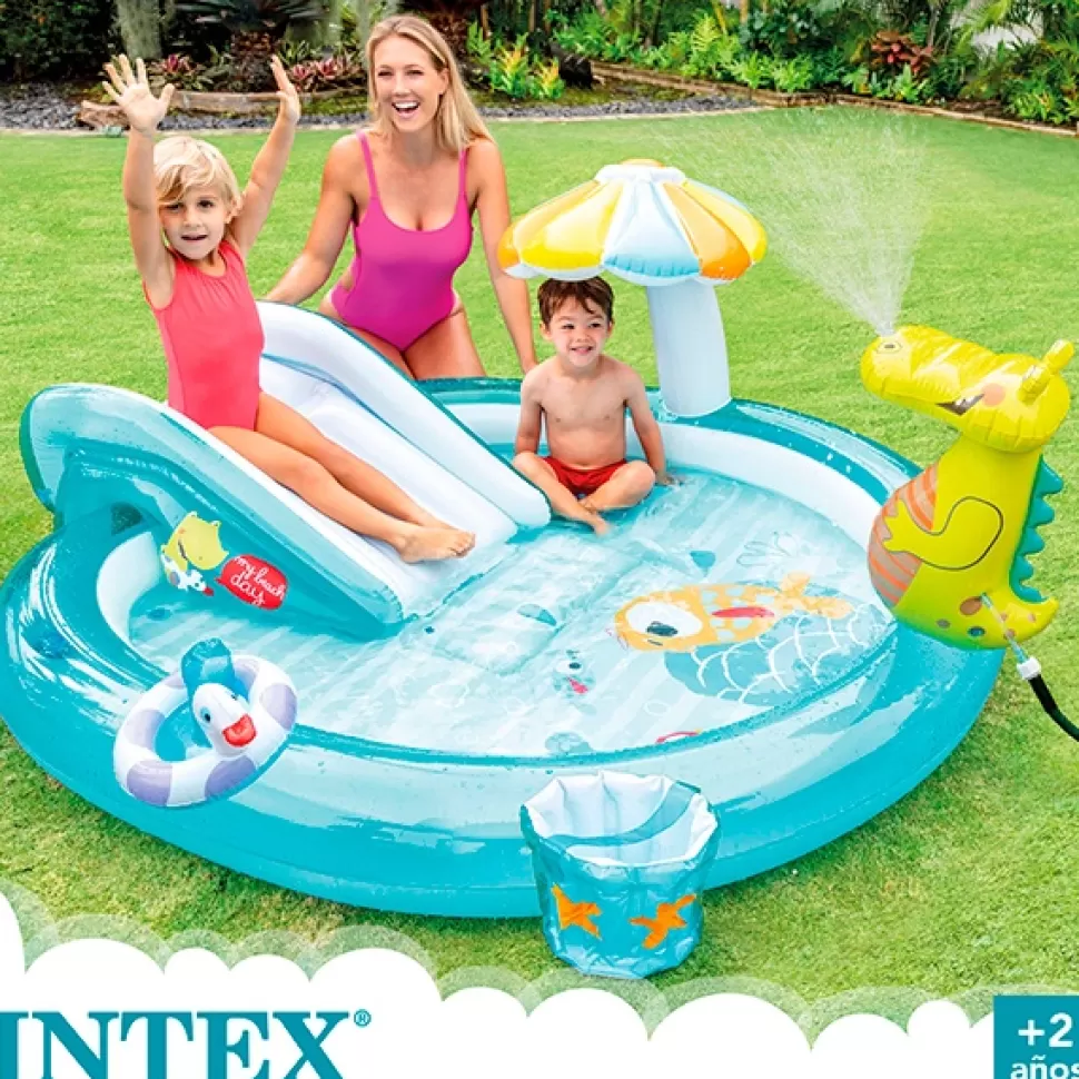 Brinquedos Intex Centro Ludico Crocodilo 201X170X84Cm< Brinquedos Piscina