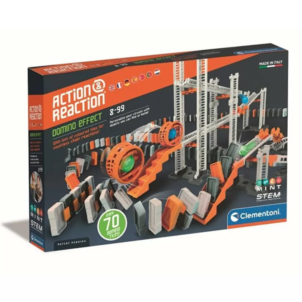 Brinquedos Clementoni Circuito Action Reaction Domino< Brinquedos Científicos