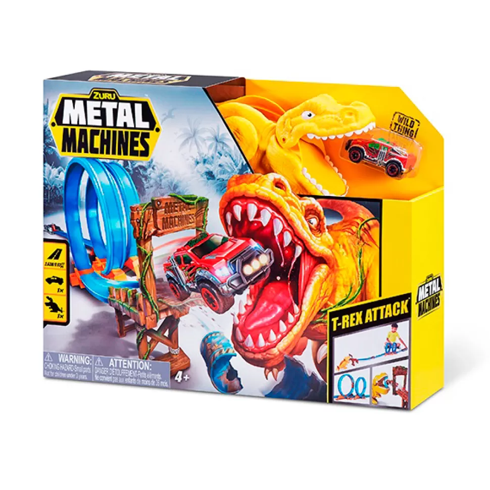 Brinquedos ZURU Circuito De Carros Ataque T-Rex< Brinquedos De Carros