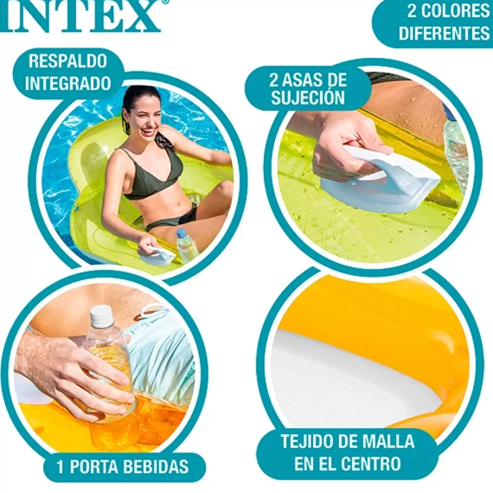 Brinquedos Intex Colchao Inflavel Lounge Chill 163X104Cm< Brinquedos Piscina