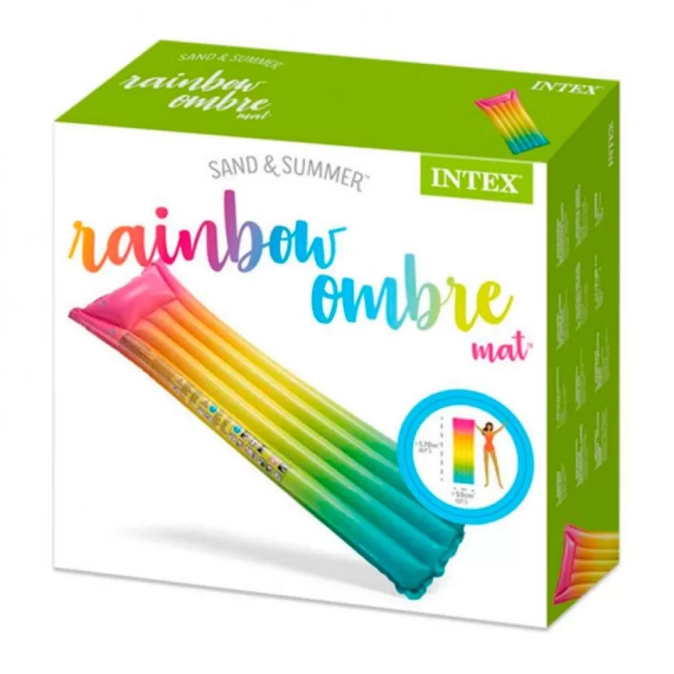 Brinquedos Intex Colchao Inflavel Rainbow 170Cm< Brinquedos Piscina