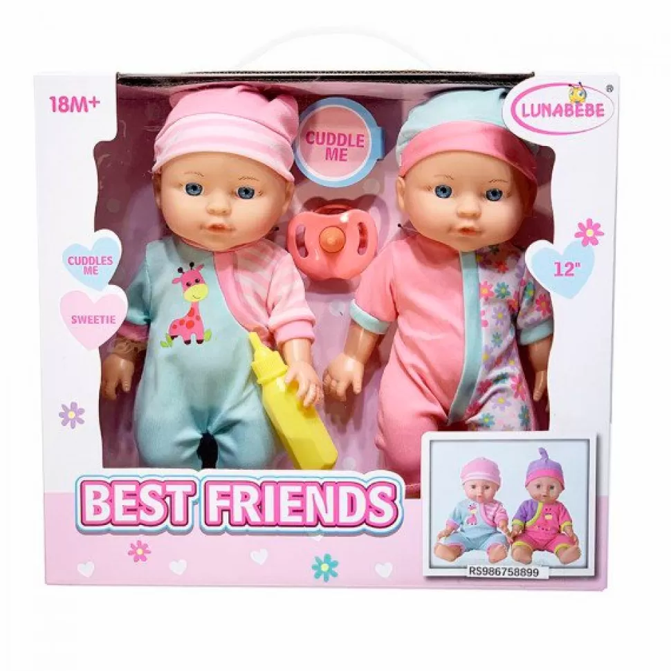 * Conjunto 2 Bonecas Melhores Amigas 30Cm< Bonecas Classicas