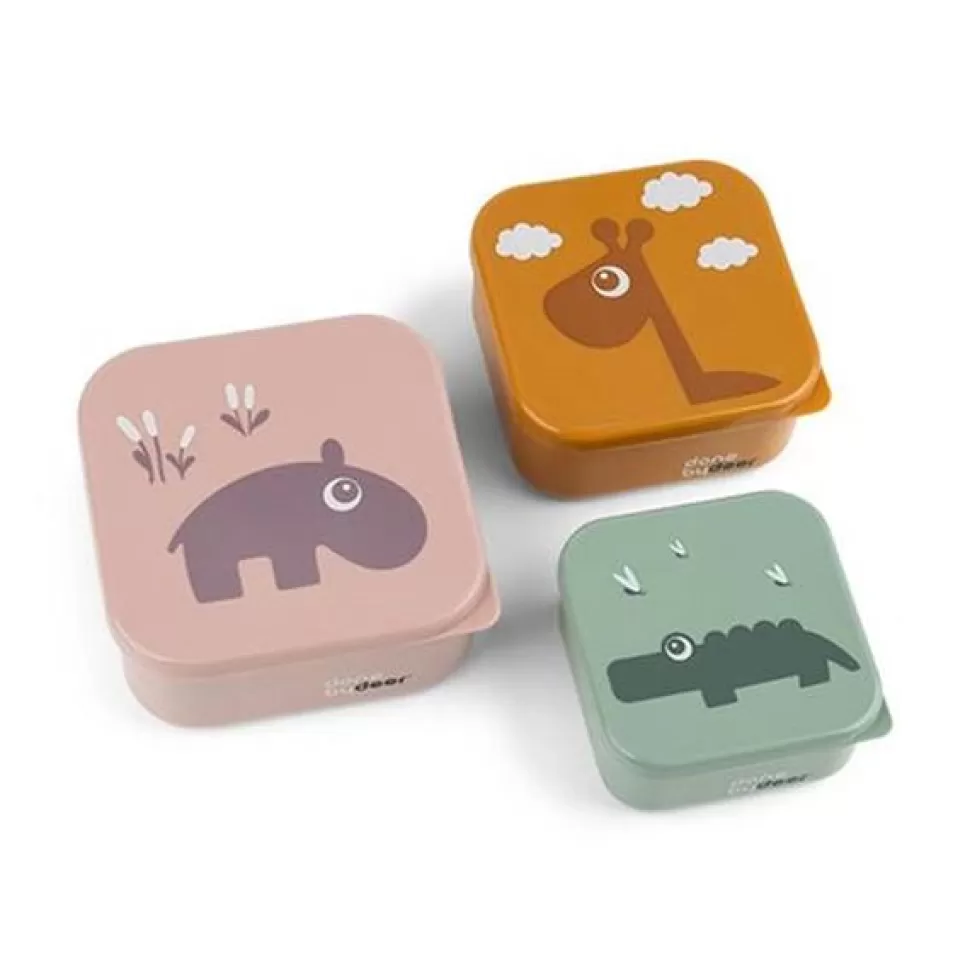 Brinquedos Done By Deer Conjunto 3 Caixas Deer Friends< Brinquedos De Cozinha