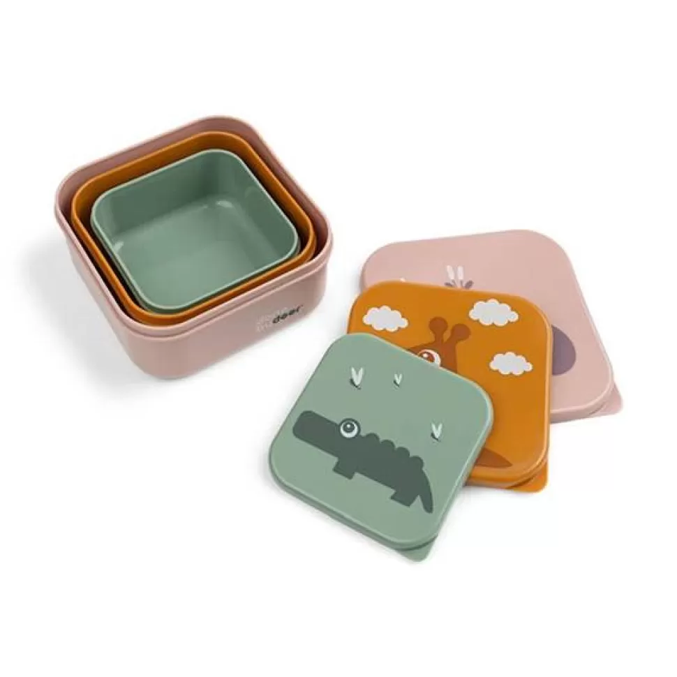 Brinquedos Done By Deer Conjunto 3 Caixas Deer Friends< Brinquedos De Cozinha