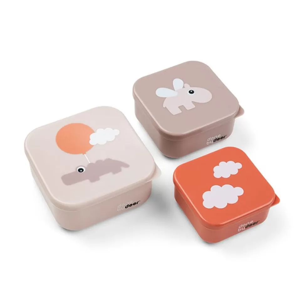 Brinquedos Done By Deer Conjunto 3 Caixas Lanche Rosa Happy Clouds< Brinquedos De Cozinha