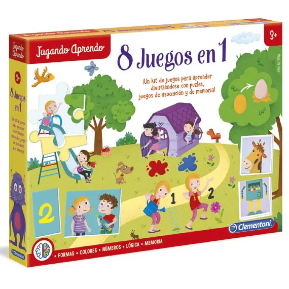 Hot Brinquedos Clementoni Conjunto 8 Jogos Em 1