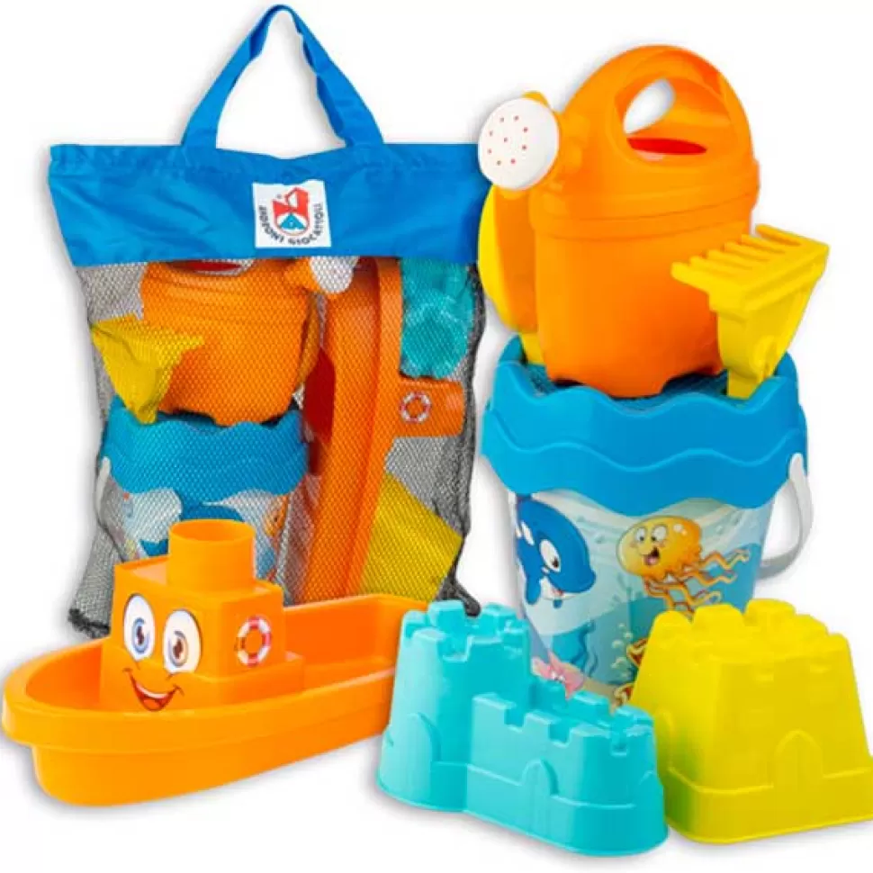 Brinquedos Androni Giocattoli Conjunto De Praia Em Saco Happy Fish< Brinquedos Praia