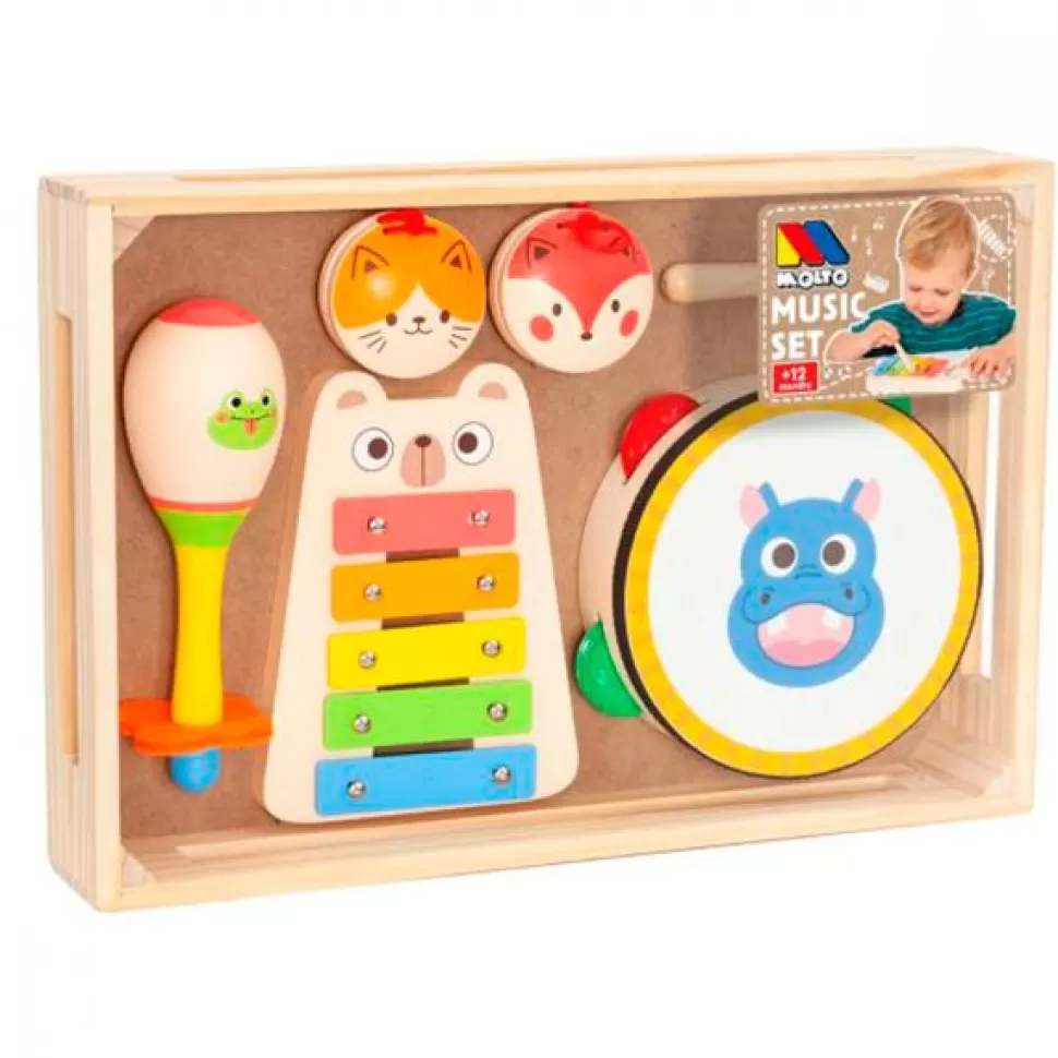 Brinquedos Molto Conjunto Musical Infantil De Madeira< Brinquedos De Madeira