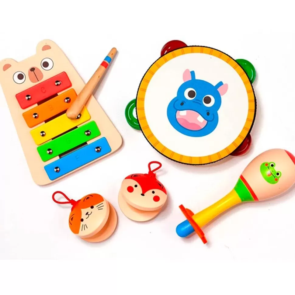 Brinquedos Molto Conjunto Musical Infantil De Madeira< Brinquedos De Madeira