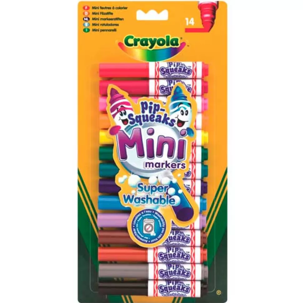Shop Brinquedos Crayola Crayola Conjunto 14 Mini Rotuladores Lavaveis