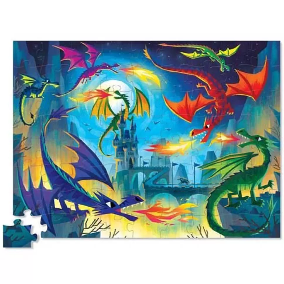 Best Sale Brinquedos Crocodile Creek Crocodile Creek Puzzle 72P Aventuras Dragões
