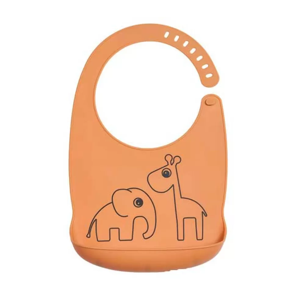 Brinquedos Done By Deer Deer Friends Silicone Babador Mostarda< Brinquedos De Cozinha