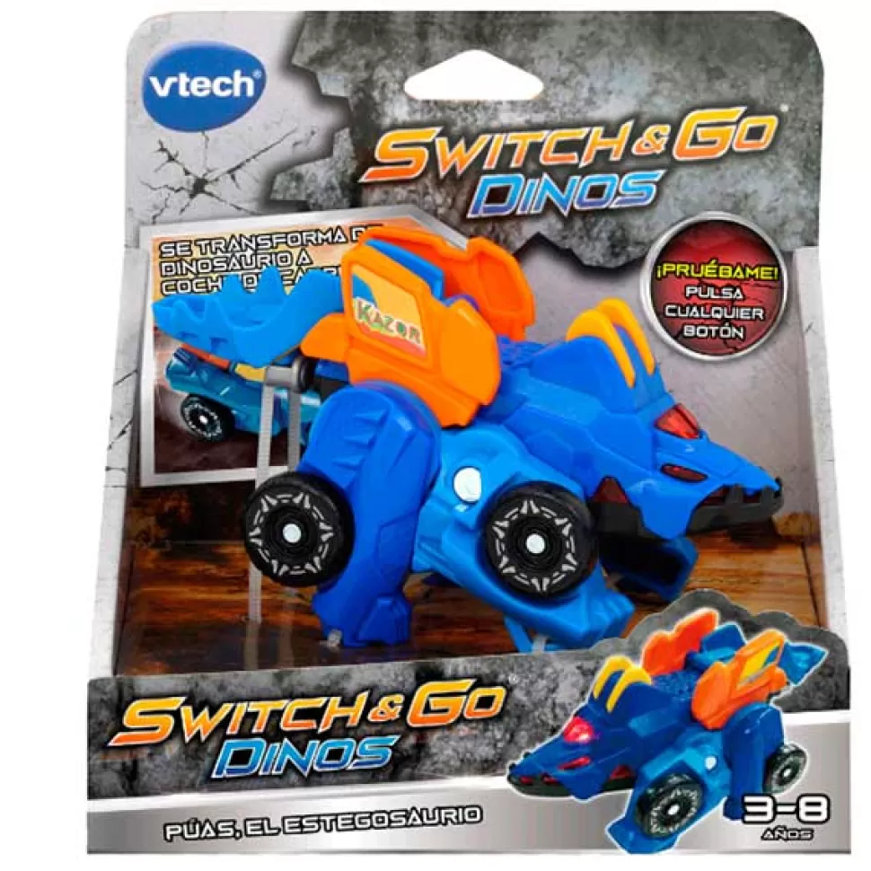 Brinquedos Vtech Dino Switch & Go Spikes Stegosaurus Race Car< Brinquedos De Dinossauros