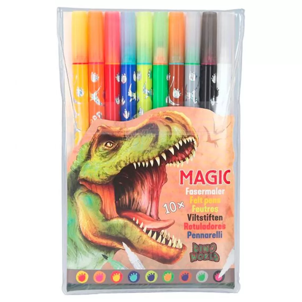 Brinquedos Dino World Dino World Canetas Magicas Ponta Dupla< Brinquedos De Dinossauros