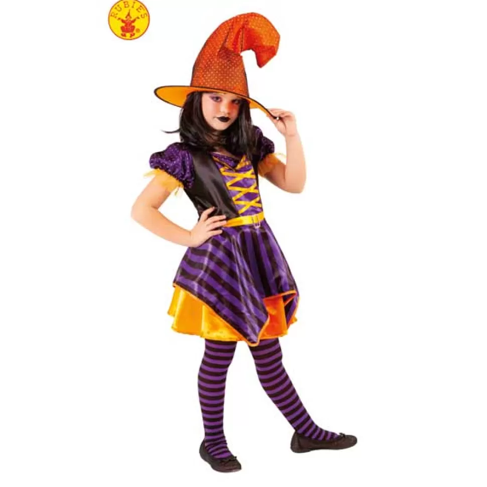 Fashion Brinquedos Rubies Disfarce Infantil Bruxa Laranja 8-10 Anos