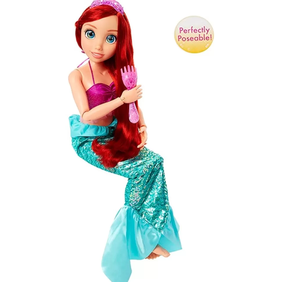 Brinquedos Disney Disney Boneca Ariel A Pequena Sereia 80Cm< Bonecas Para Pentear