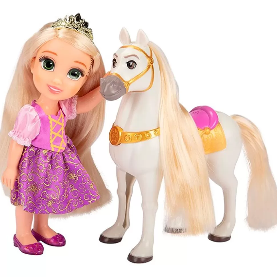 Brinquedos Disney Disney Conjunto Rapunzel E Maximus< Bonecas Para Pentear