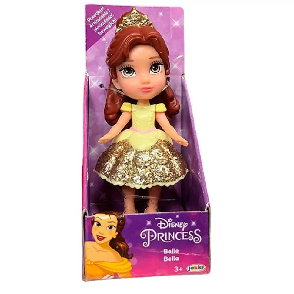 Outlet Brinquedos Disney Disney Mini Princesa Bella Vestido Amarelo 7 Cm
