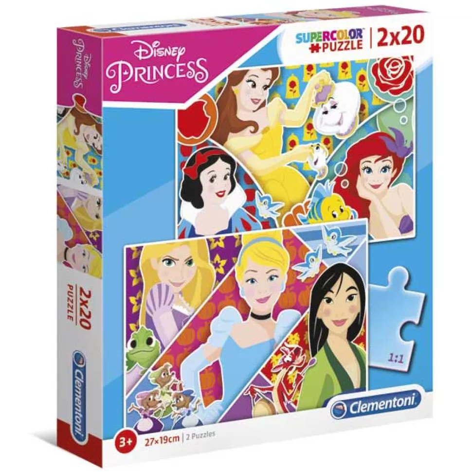 Hot Brinquedos Disney Disney Puzzle 2X20P Princesas