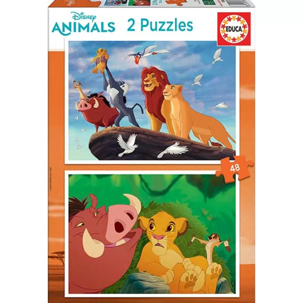 Cheap Brinquedos Disney Disney Puzzle 2X48P Lion King