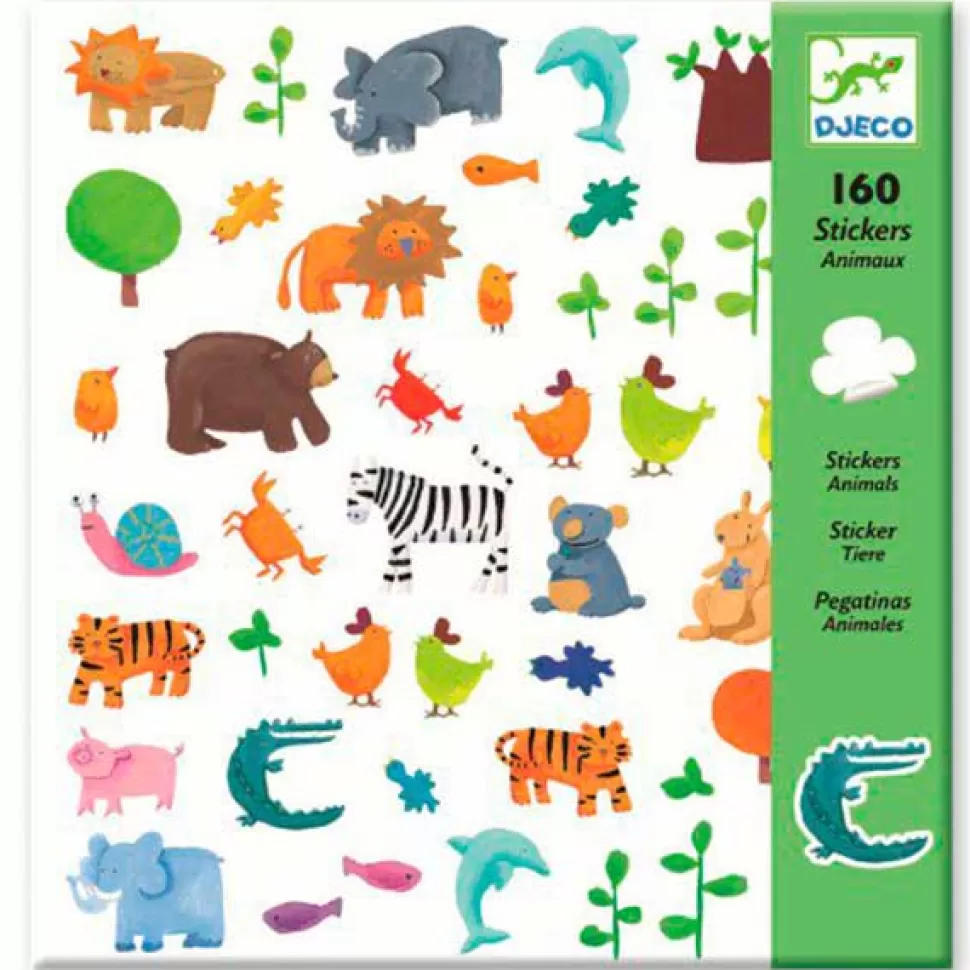 Cheap Brinquedos Djeco Djeco 160 Adesivos De Animais