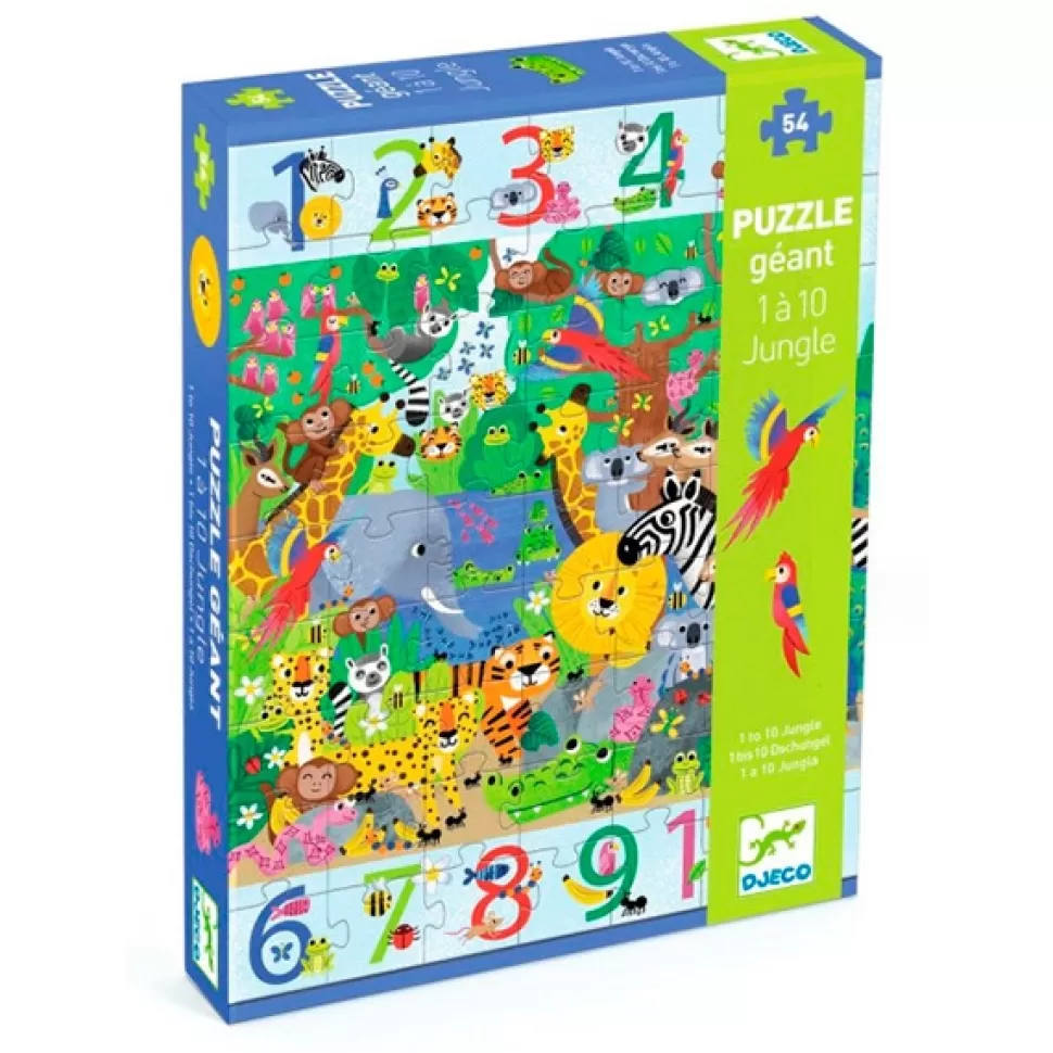 Discount Brinquedos Djeco Djeco Giant Puzzle Jungle 54P