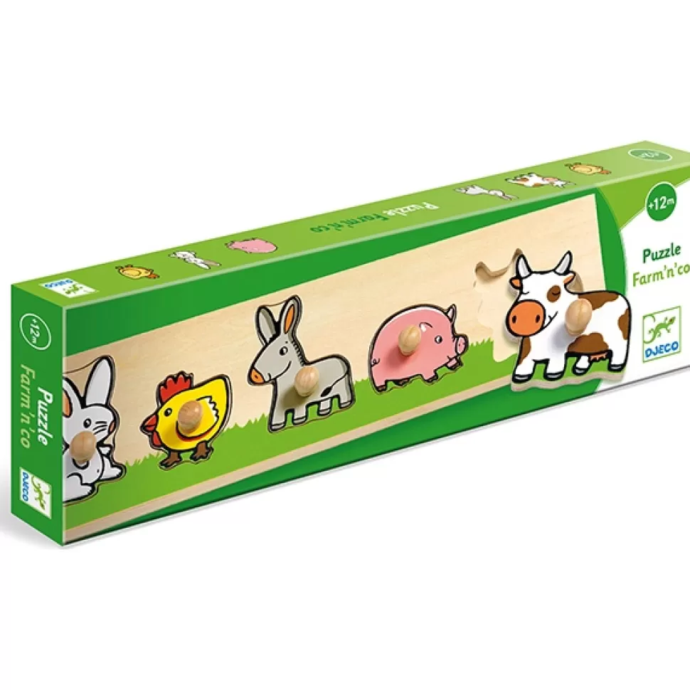 Fashion Brinquedos Djeco Djeco Puzzle Farm'N'Co
