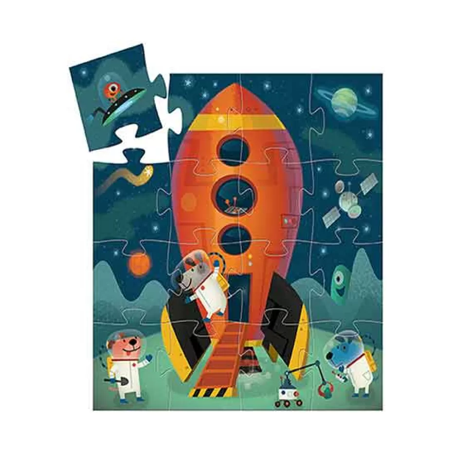 Hot Brinquedos Djeco Djeco Puzzle Silhouette 16P Rocket
