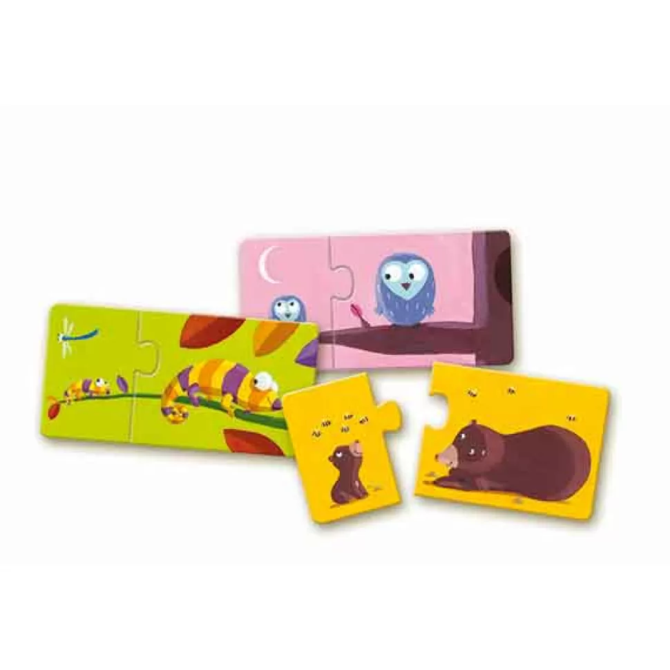Cheap Brinquedos Djeco Djeco Quebra-Cabeca Mae Com Casal Filhote