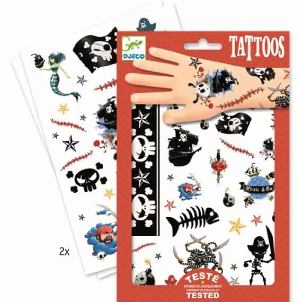 Sale Brinquedos Djeco Djeco Tatuagens De Pirata Em Bolha
