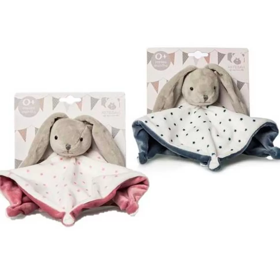 Discount Brinquedos Artesavi Doudou Baby Coelho Chocalho Estrelas Azul 26 Cm