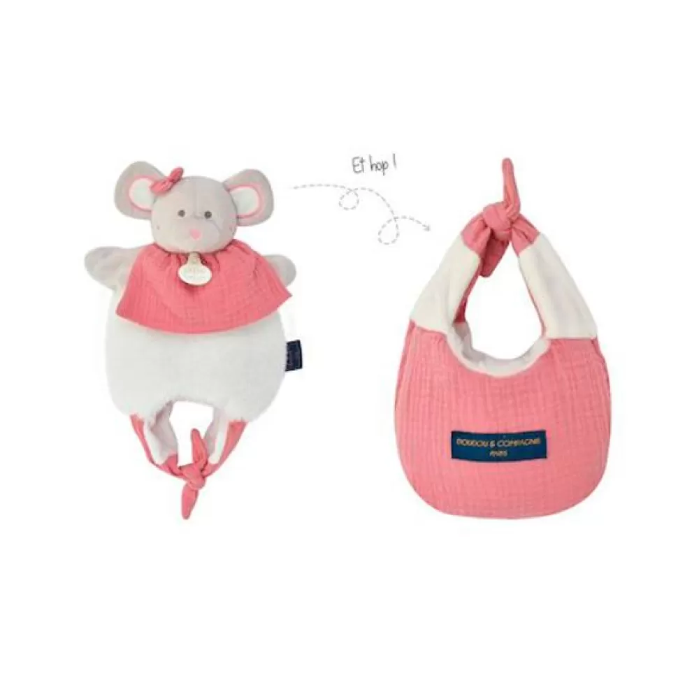 Brinquedos Doudou Et Compagnie Doudou Bolsa Rato Rosa 30 Cm< Peluche Animais