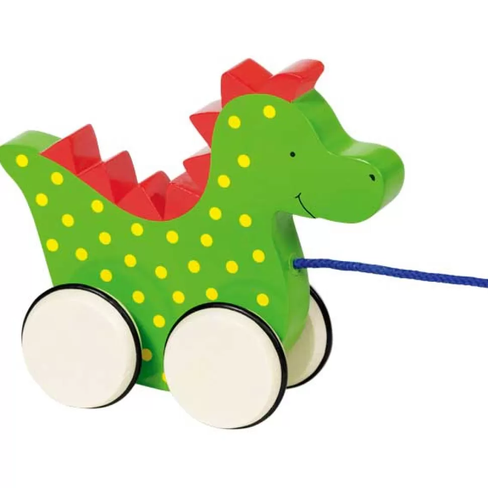 Brinquedos Goki Dragao De Arrastar De Madeira< Brinquedos De Dragões