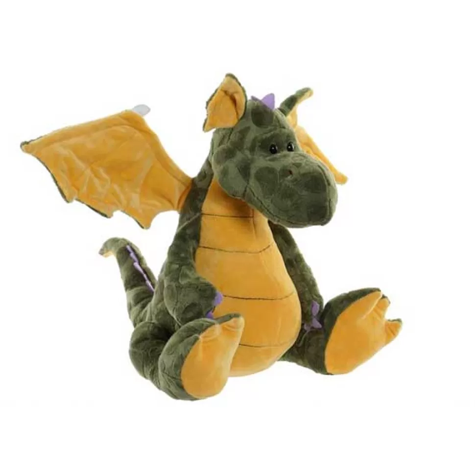 Outlet Brinquedos Item Dragao Verde De Peluche 37Cm