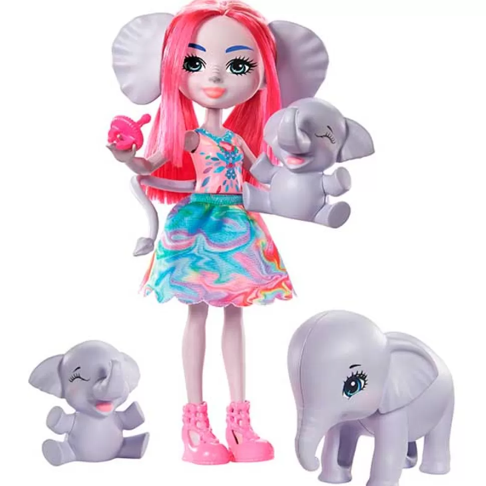 Hot Brinquedos Enchantimals Enchantimals Boneca Esmeralda E Elefante