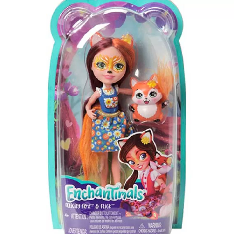 New Brinquedos Enchantimals Enchantimals Boneca Felicite Fox E Flick